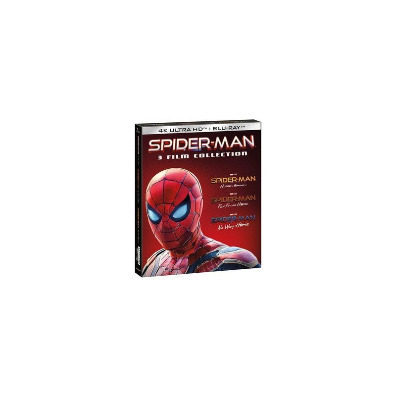 COFANETTO SPIDER-MAN HOME COLLECTION 1-3 - 4K ( 3 BD 4K + 3 BD HD ) SLIPCASE + CARD