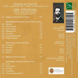 STANISLAO FALCHI: ORE POETICHE, VOCAL AN