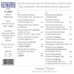 RARITA' ORGANISTICHE TRA OTTOCENTO E NOV
