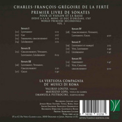 LA FERT╔: PREMIERE LIVRE DE SONATES POUR
