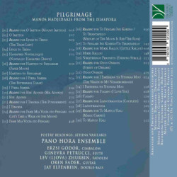 PILGRIMAGE - MANOS HADJIDAKIS FROM THE D
