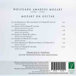 MOZART ON GUITAR (GUITAR TRANSCRITIONS A