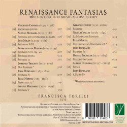 RENAISSANCE FANTASIAS - 16TH CENTURY LUT