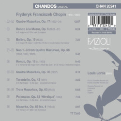 LOUIS LORTIE PLAYS CHOPIN VOL. 7