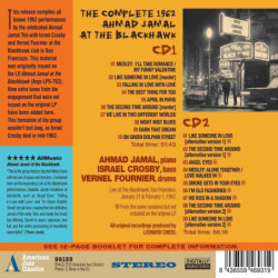THE COMPLETE 1962 AT THE BLACKHAWK [2 CD