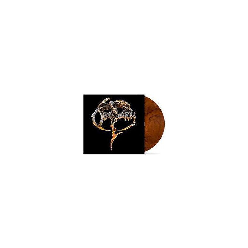 OBITUARY - BLACK AND ORANGE VINYL