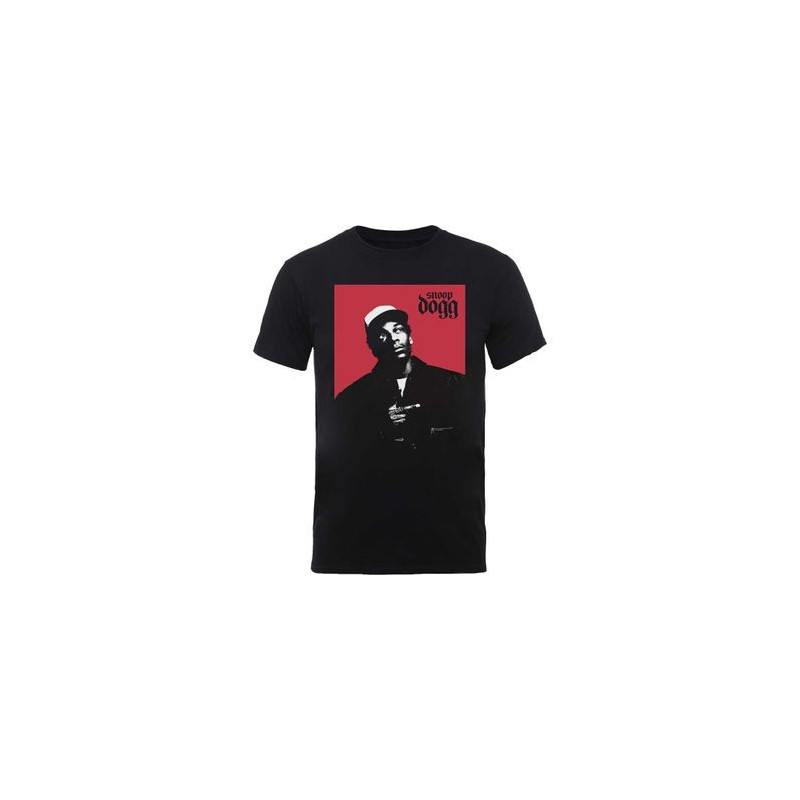 SNOOP DOGG UNISEX TEE: RED SQUARE (LARGE)
