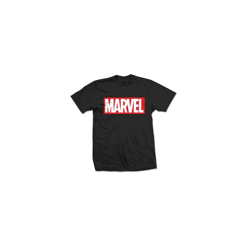 MARVEL COMICS MEN'S TEE: BOX LOGO (LARGE)