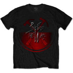 PINK FLOYD MEN'S TEE:THE WALL OVERSIZED HAMMERS