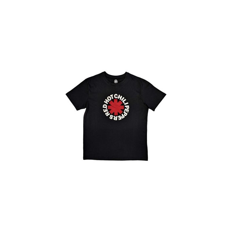 RED HOT CHILI PEPPERS T-SHIRT  L UNISEX BLACK  CLASSIC ASTERISK