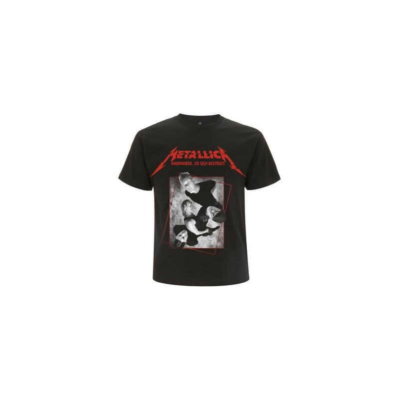 METALLICA T-SHIRT  M UNISEX BLACK  HARDWIRED BAND CONCRETE