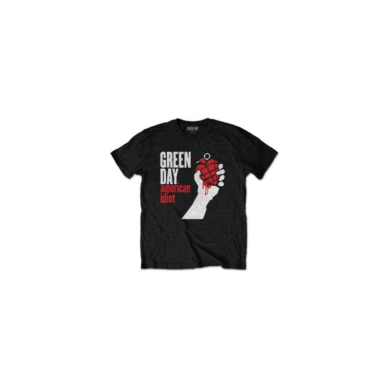 GREEN DAY - AMERICAN IDIOT BLACK (T-SHIRT UNISEX TG. S)