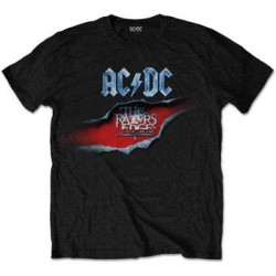 AC/DC T-SHIRT  L BLACK UNISEX  THE RAZORS EDGE