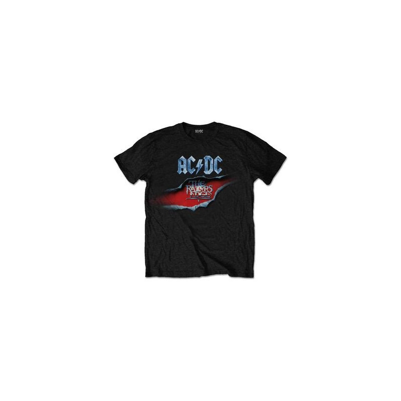 AC/DC T-SHIRT  L BLACK UNISEX  THE RAZORS EDGE