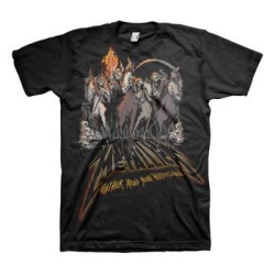 METALLICA T-SHIRT  X-LARGE UNISEX BLACK  40TH ANNIVERSARY HORSEMEN