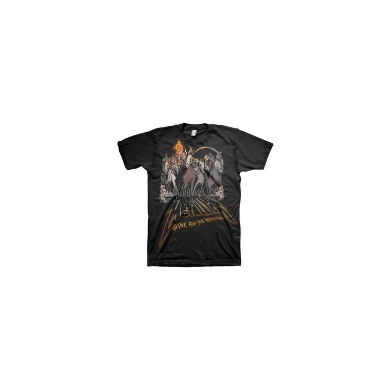 METALLICA T-SHIRT  X-LARGE UNISEX BLACK  40TH ANNIVERSARY HORSEMEN