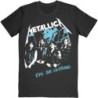 METALLICA T-SHIRT  MEDIUM UNISEX BLACK  VINTAGE RIDE THE LIGHTNING