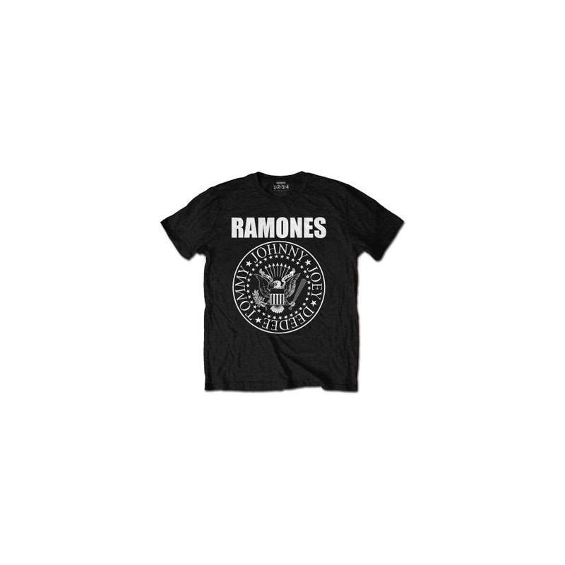 RAMONES T-SHIRT  L BLACK UNISEX  PRESIDENTIAL SEAL