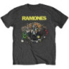 RAMONES T-SHIRT  XL GREY UNISEX  ROAD TO RUIN