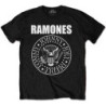 RAMONES T-SHIRT  12-13 YEARS KIDS BLACK  PRESIDENTIAL SEAL