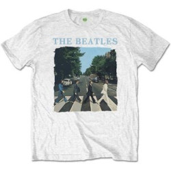 THE BEATLES MEN'S TEE: ABBEY ROAD & LOGO (RETAIL PACK) (X-LARGE)
