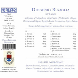 XII SONATE A VIOLINO SOLO OPERA PRIMA