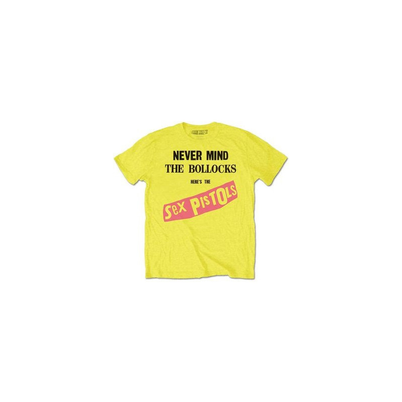 SEX PISTOLS T-SHIRT  S YELLOW UNISEX  NMTB ORIGINAL ALBUM