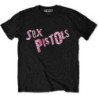 SEX PISTOLS T-SHIRT  M BLACK UNISEX  MULTI-LOGO