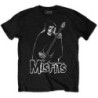 MISFITS T-SHIRT SMALL UNISEX BLACK BASS FIEND