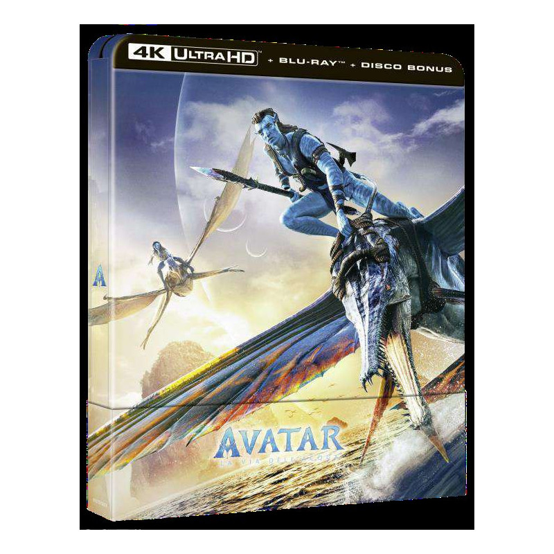 AVATAR - LA VIA DELL'ACQUA - 4K STEELBOOK 3 DISCHI (BD 4K FILM + BD HD FILM + BD HD EXTRA)