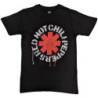 RED HOT CHILI PEPPERS T-SHIRT  L UNISEX BLACK  STENCIL