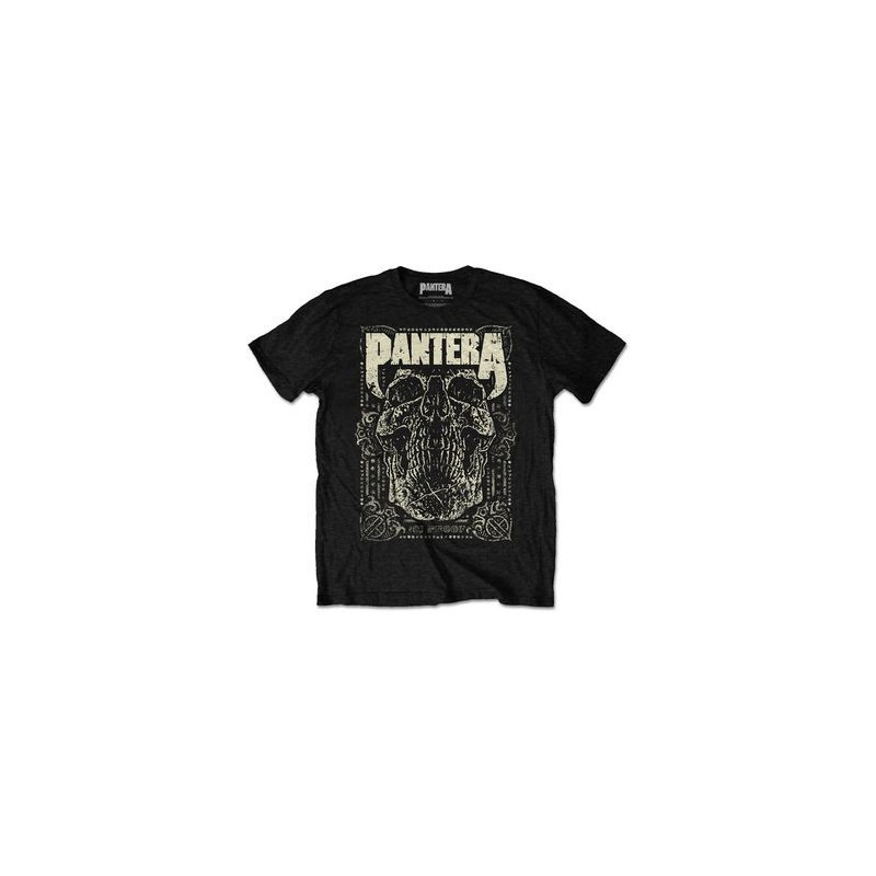 PANTERA 101 PROOF SKULL MENS BLK TS: SMALL