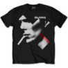BOWIE DAVID T-SHIRT  M BLACK UNISEX  X SMOKE RED