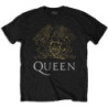 QUEEN T-SHIRT  XXL BLACK UNISEX  CREST