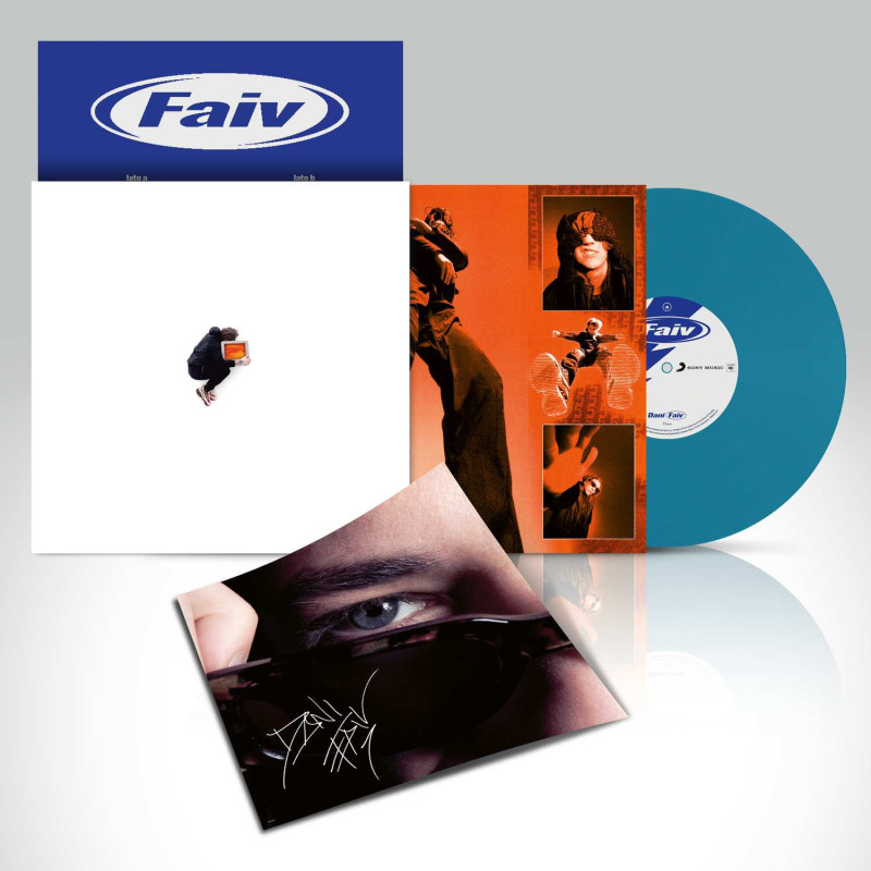 FAIV - LP COLORATO AZZURRO AUTOGRAFATO