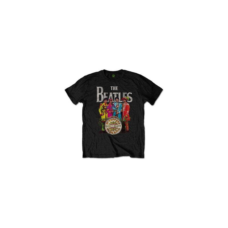 BEATLES  THE T-SHIRT  M BLACK UNISEX  SGT PEPPER