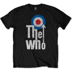 WHO  THE T-SHIRT  S BLACK UNISEX  ELEVATED TARGET