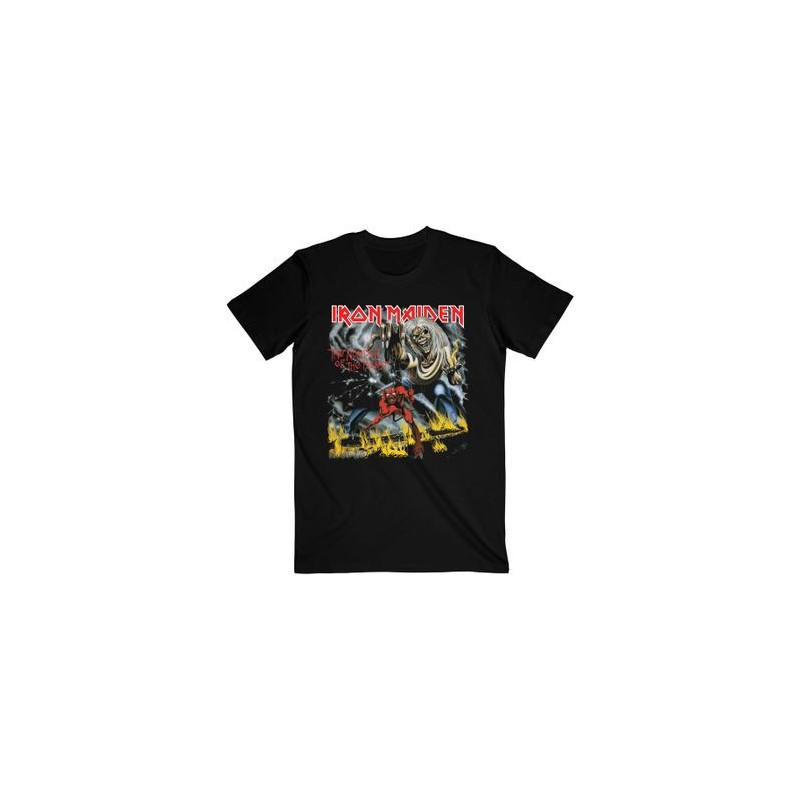 IRON MAIDEN - NUMBER OF THE BEAST BLACK (T-SHIRT UNISEX TG. M)