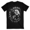 IRON MAIDEN T-SHIRT  M BLACK UNISEX  NUMBER OF THE BEAST GREY TONE