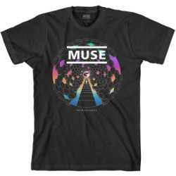 MUSE T-SHIRT  SMALL UNISEX BLACK  RESISTANCE MOON