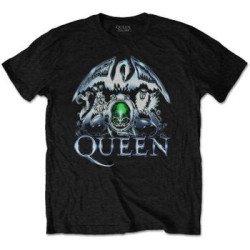 QUEEN T-SHIRT  XX-LARGE UNISEX BLACK  METAL CREST