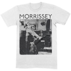 MORRISSEY T-SHIRT  LARGE UNISEX WHITE  BARBER SHOP