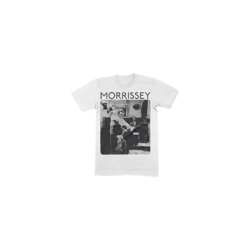 MORRISSEY T-SHIRT  LARGE UNISEX WHITE  BARBER SHOP