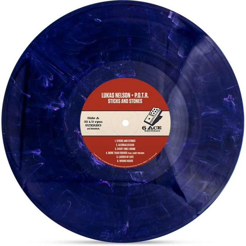 STICKS AND STONES (OPAQUE DARK BLUE W/ W