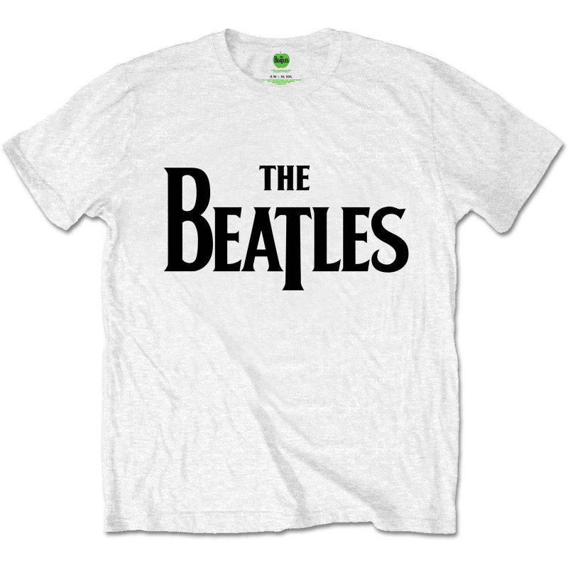 BEATLES  THE T-SHIRT  L WHITE UNISEX  DROP T LOGO