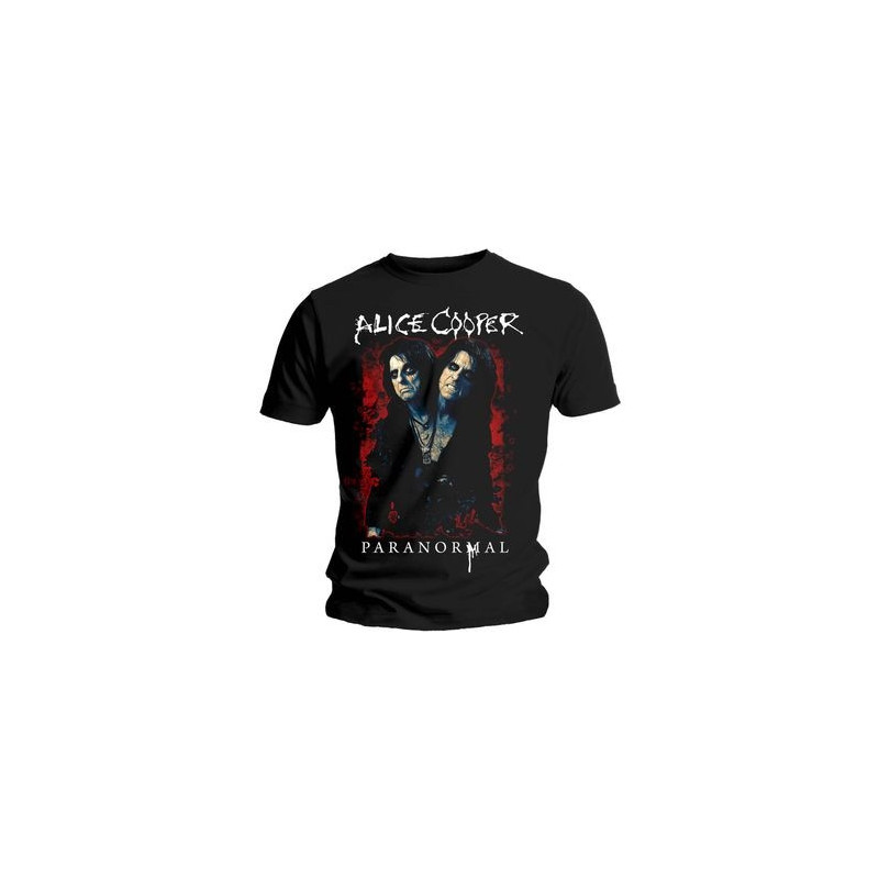 COOPER ALICE T-SHIRT  XXL BLACK UNISEX  PARANORMAL SPLATTER