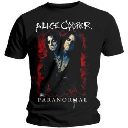 COOPER ALICE T-SHIRT  XL BLACK UNISEX  PARANORMAL SPLATTER