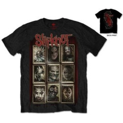 SLIPKNOT T-SHIRT  S BLACK UNISEX  NEW MASKS