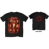 SLIPKNOT T-SHIRT  L BLACK UNISEX  RUSTY FACE