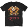 QUEEN T-SHIRT  7-8 YEARS KIDS BLACK  CLASSIC CREST